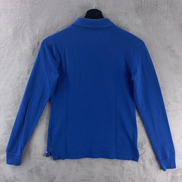 Polo Ralph Lauren Polo Shirt Boys Size Medium Blue‎ Long Sleeve Big Pony Casual - Picture 5 of 7